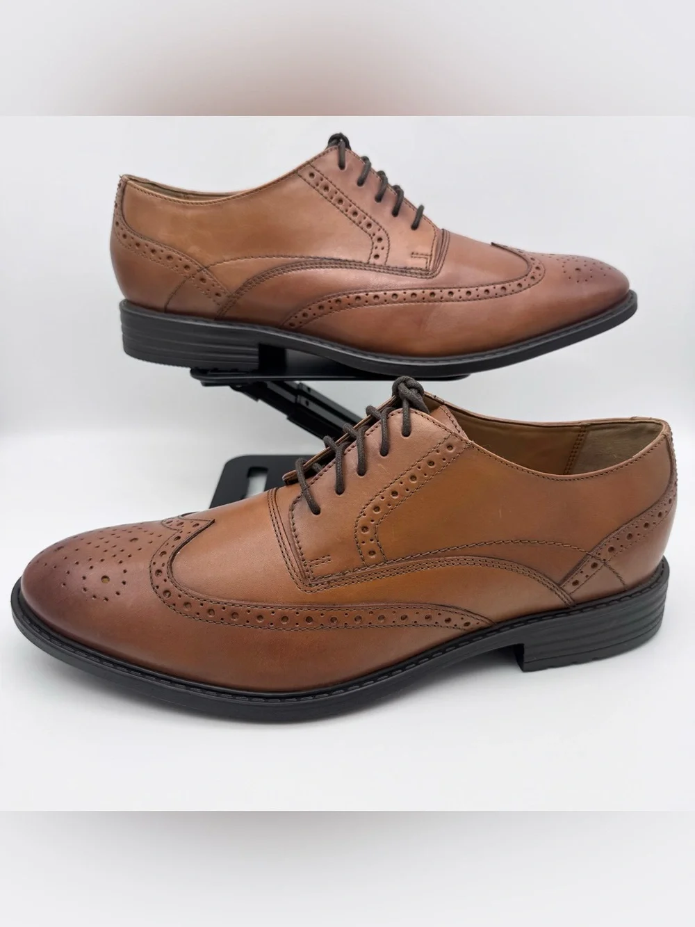 Bostonian Brown Leather Wingtip Oxford Lace-Up Dress Shoes Men's Size 11.5 M